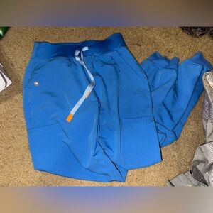 Figs Blue Track Pants & Joggers